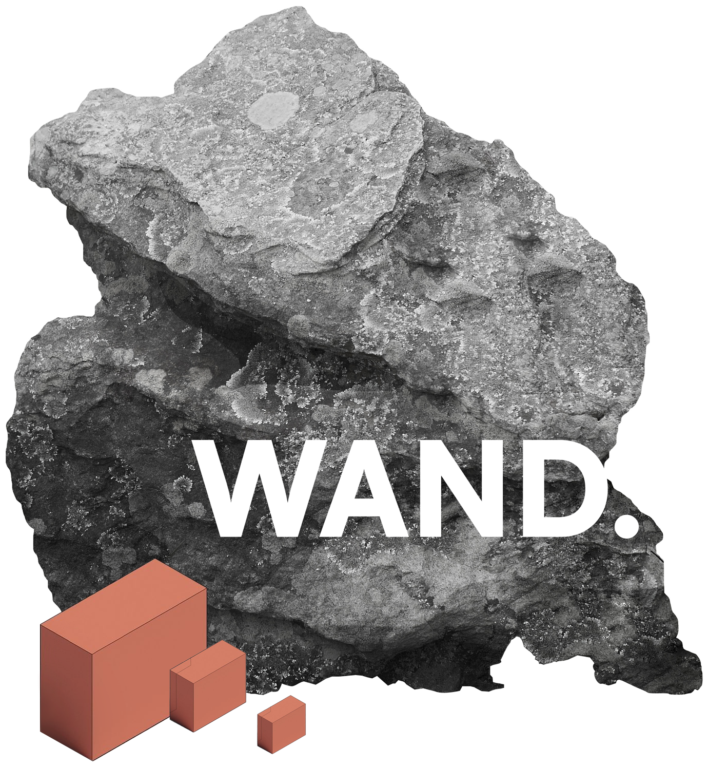 WAND. set into raw stone